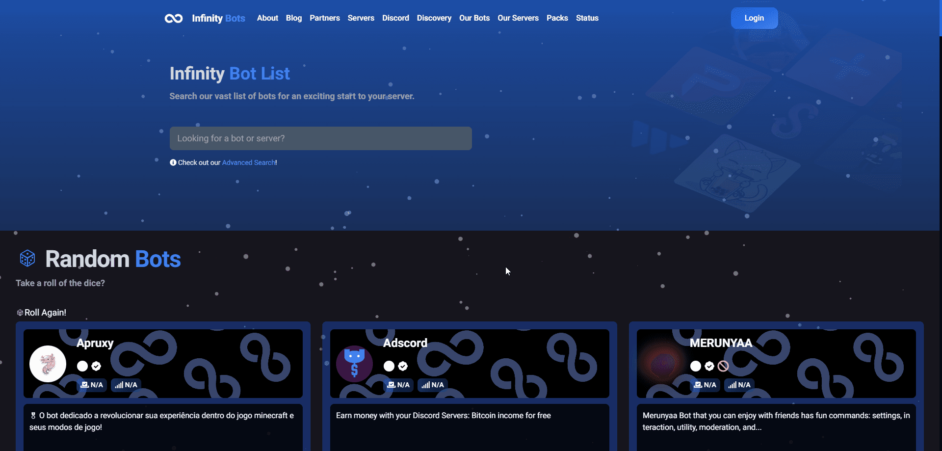 An image of the Infinity List project.